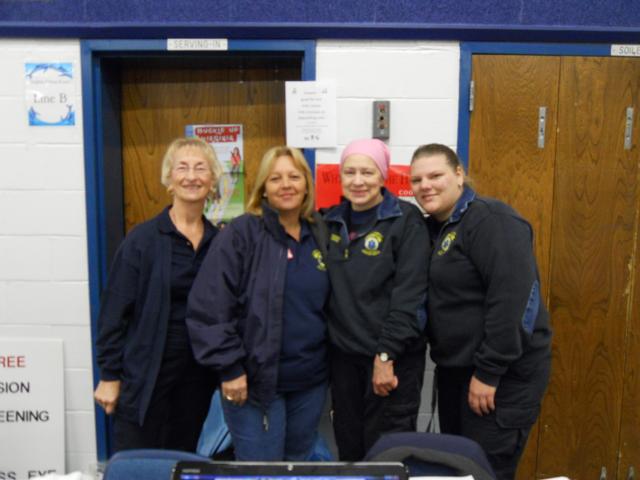 Janet Schroeder, Patty Byram, Chris Schoon and Angela Wilhelm at SES Health Fair march 26 , 2011